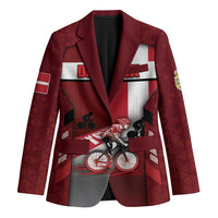Personalized Denmark Cycling Blazer Sporty Style Red - Wonder Print Shop