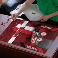 Denmark Cycling Puzzle Sporty Style Red - Wonder Print Shop