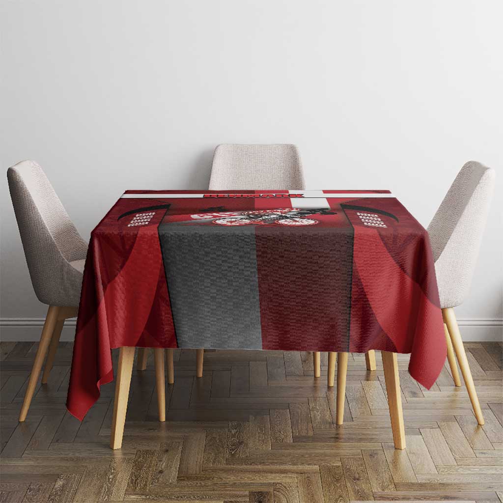 Denmark Cycling Tablecloth Sporty Style Red - Wonder Print Shop