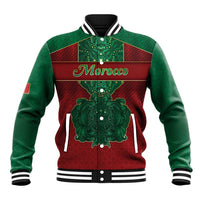 Personalized Morocco Baseball Jacket Royal Lion Islam Patterns - Wonder Print Shop