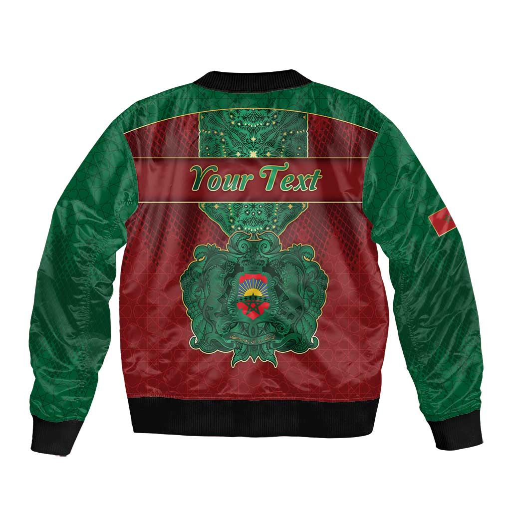 Personalized Morocco Bomber Jacket Royal Lion Islam Patterns - Wonder Print Shop