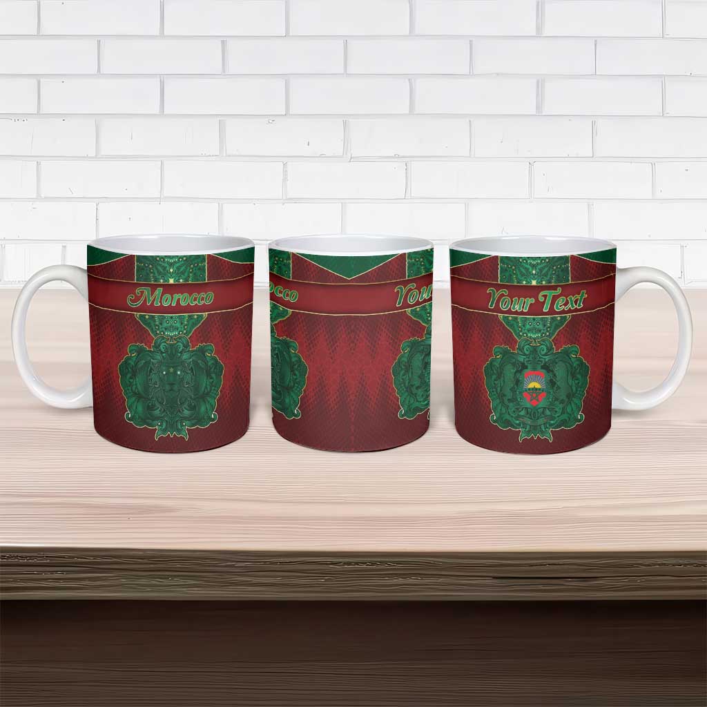 Personalized Morocco Ceramic Mug Royal Lion Islam Patterns - Wonder Print Shop