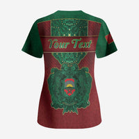 Personalized Morocco Scrub Top Royal Lion Islam Patterns - Wonder Print Shop