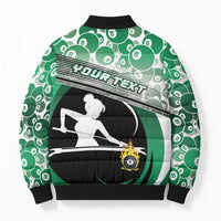 Personalized Billiards Bomber Puffer Jacket Master Of The Cue