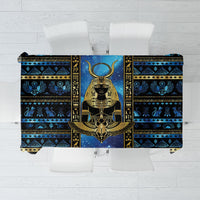 Egyptian Goddess Hathor Tablecloth Galaxy Ancient Mythology Sun Disk Cow Horn