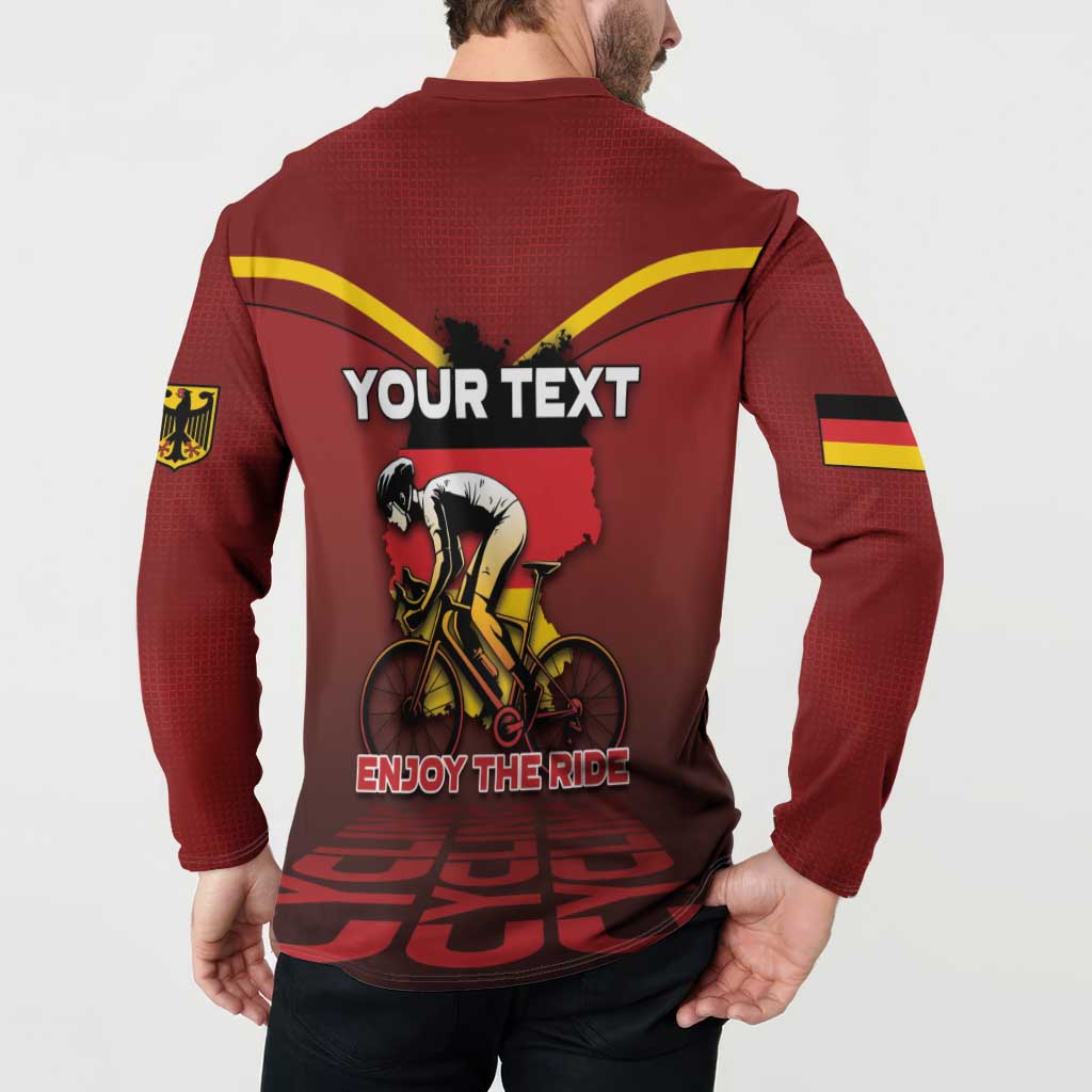 Personalized Germany Cycling Button Sweatshirt Ride For Life - Wonder Print Shop