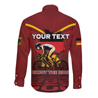 Personalized Germany Cycling Long Sleeve Button Shirt Ride For Life - Wonder Print Shop