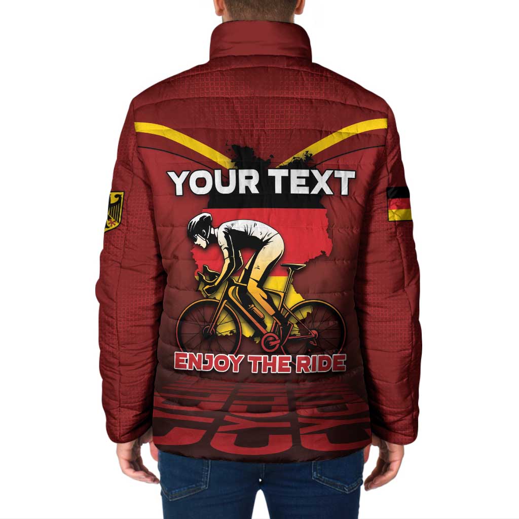 Personalized Germany Cycling Padded Jacket Ride For Life - Wonder Print Shop