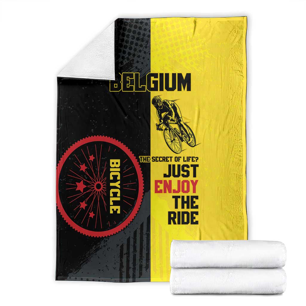 Belgium Cycling Blanket Just Enjoy The Ride - Wonder Print Shop