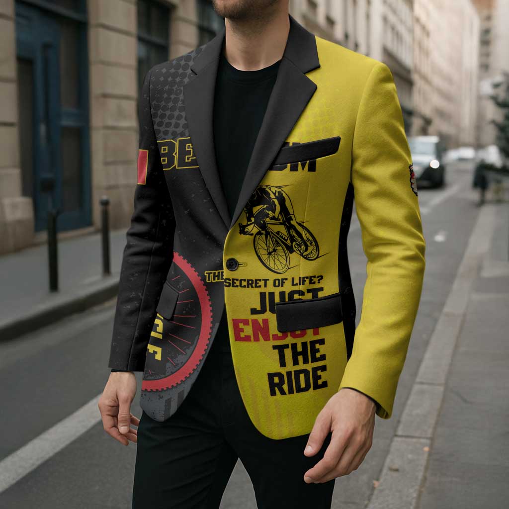 Personalized Belgium Cycling Blazer Just Enjoy The Ride - Wonder Print Shop