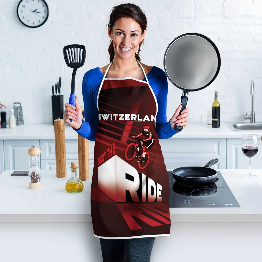 Switzerland Cycling Apron Sporty Style - Wonder Print Shop