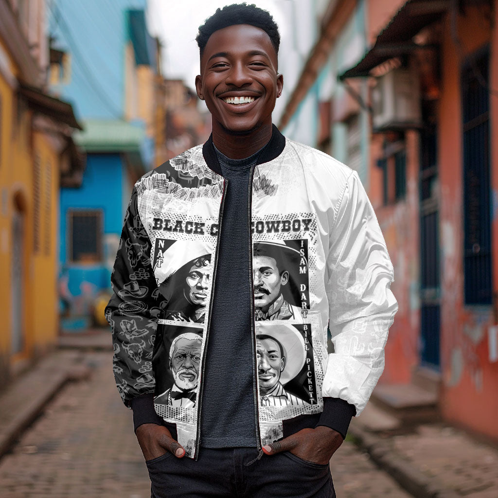 Black Cowboy Bomber Jacket African American Black History Unique Style
