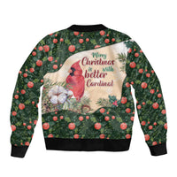 Memorial Cardinal Christmas Bomber Jacket When A Cardinal Appears Loved One Is Near - Wonder Print Shop