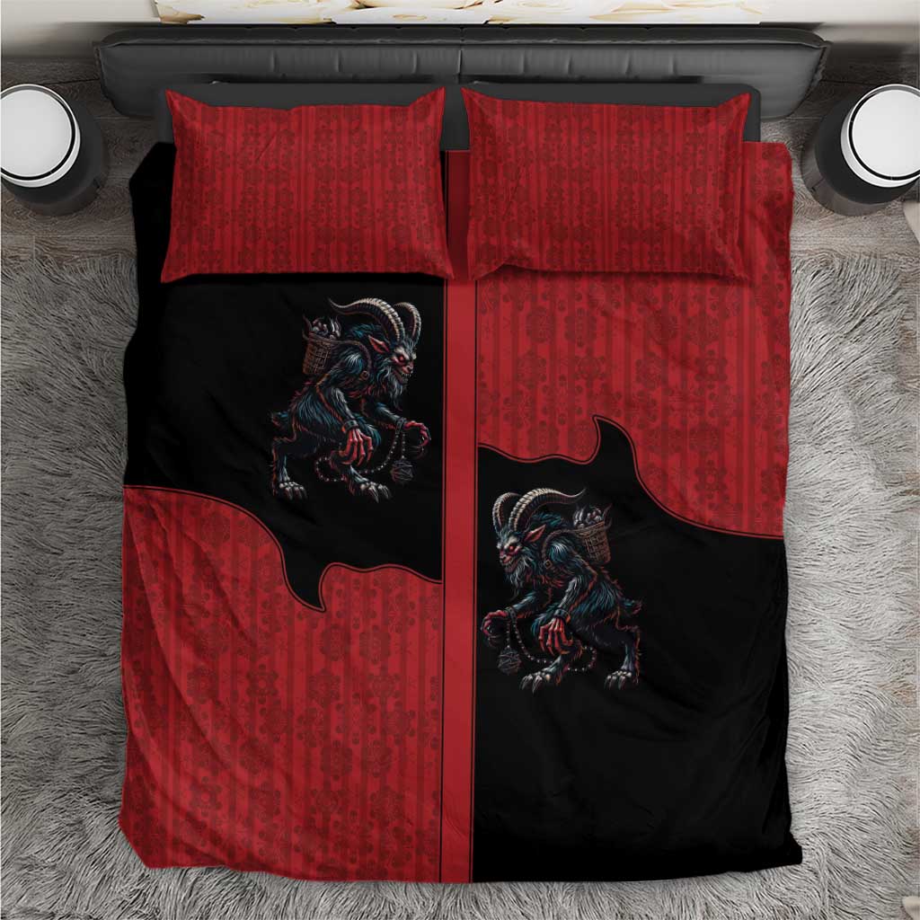 Western Yoke Bedding Set Krampus Christmas Horror Style - Wonder Print Shop