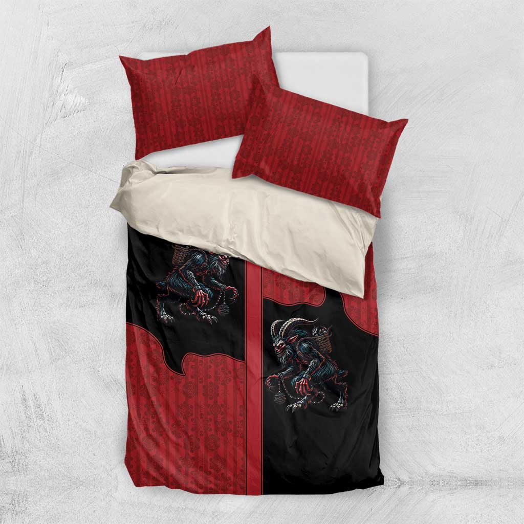 Western Yoke Bedding Set Krampus Christmas Horror Style - Wonder Print Shop