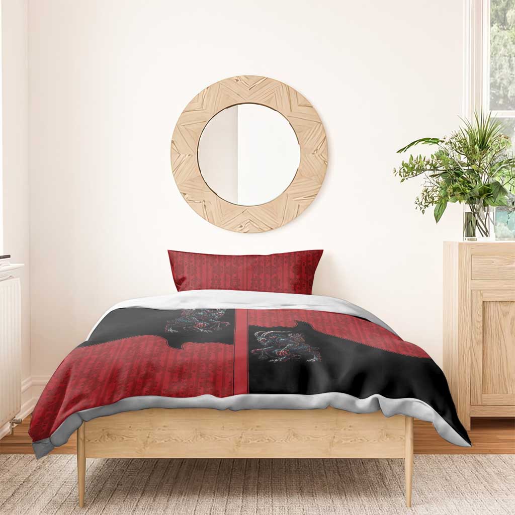 Western Yoke Bedding Set Krampus Christmas Horror Style - Wonder Print Shop