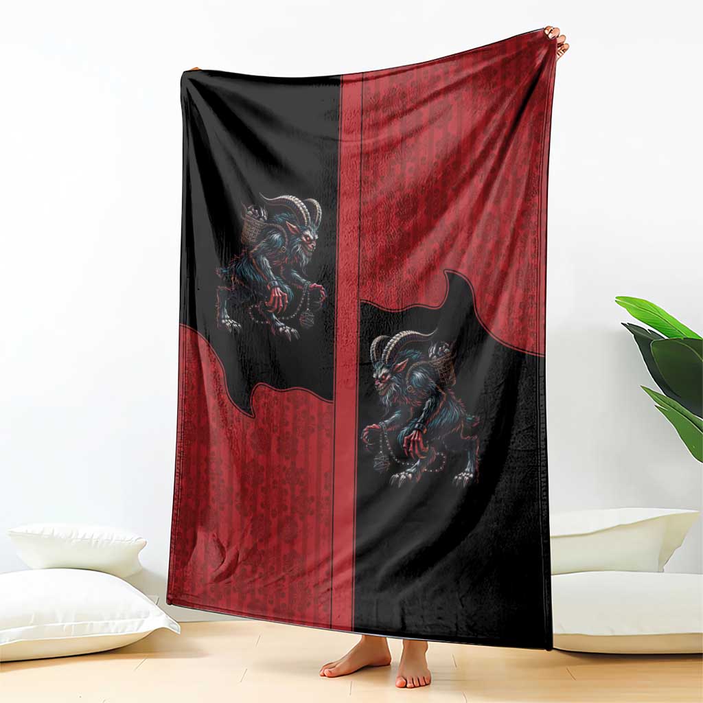 Western Yoke Blanket Krampus Christmas Horror Style - Wonder Print Shop