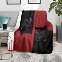 Western Yoke Blanket Krampus Christmas Horror Style - Wonder Print Shop