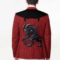 Western Yoke Blazer Krampus Christmas Horror Style - Wonder Print Shop