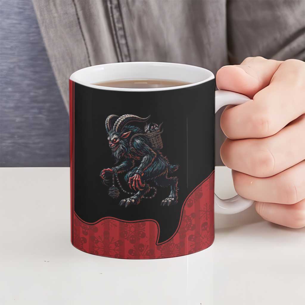Western Yoke Ceramic Mug Krampus Christmas Horror Style - Wonder Print Shop