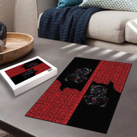 Western Yoke Puzzle Krampus Christmas Horror Style - Wonder Print Shop