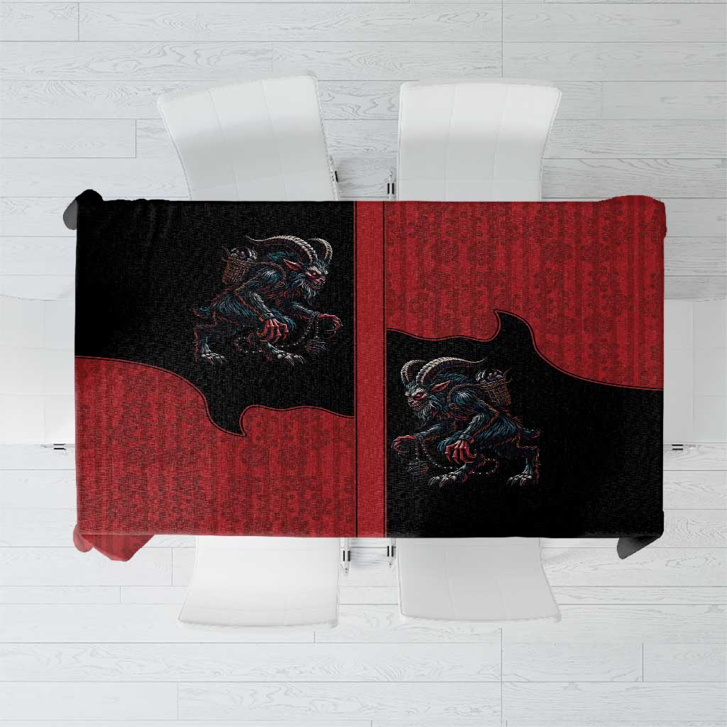 Western Yoke Tablecloth Krampus Christmas Horror Style - Wonder Print Shop