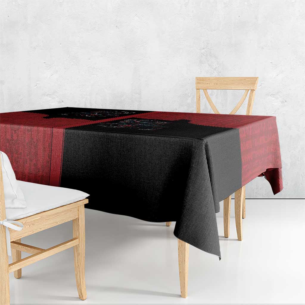 Western Yoke Tablecloth Krampus Christmas Horror Style - Wonder Print Shop