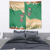 Western Yoke Tapestry Cactus Christmas Cute Style - Wonder Print Shop