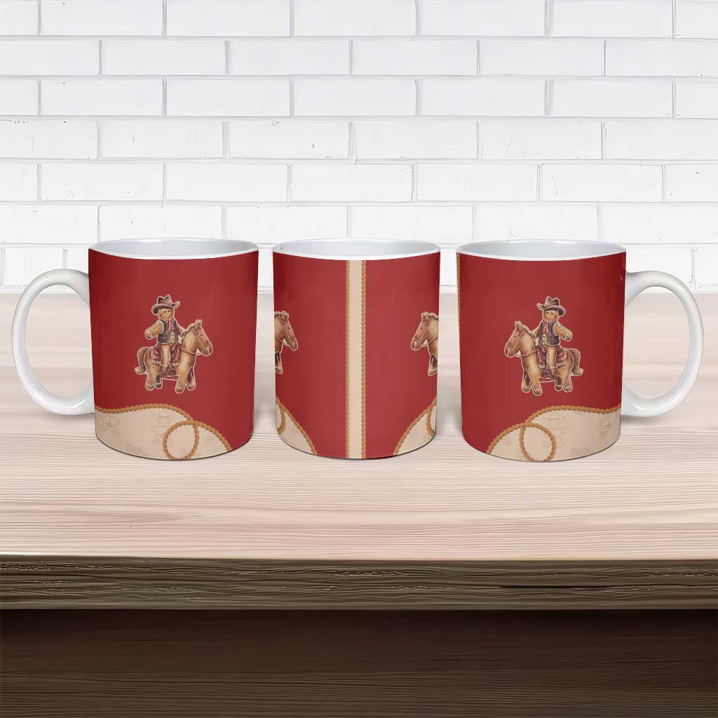 Western Yoke Ceramic Mug Gingerbread Howdy Christmas - Wonder Print Shop