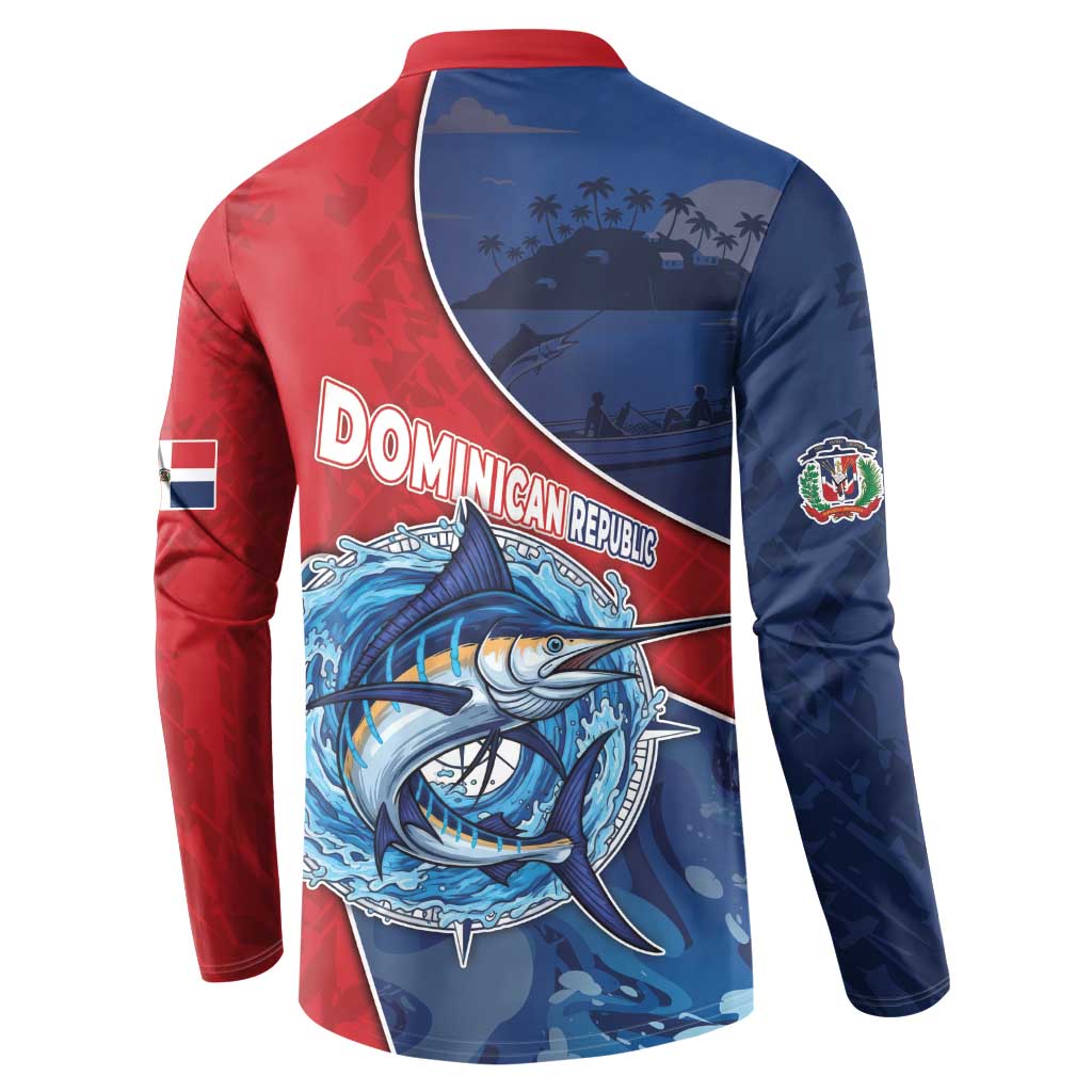 Dominican Republic Fishing Button Sweatshirt Caribbean Master Baiter - Wonder Print Shop