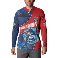 Dominican Republic Fishing Button Sweatshirt Caribbean Master Baiter - Wonder Print Shop