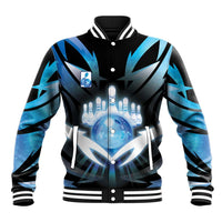 Personalized Bowling Baseball Jacket Cosmic Strike
