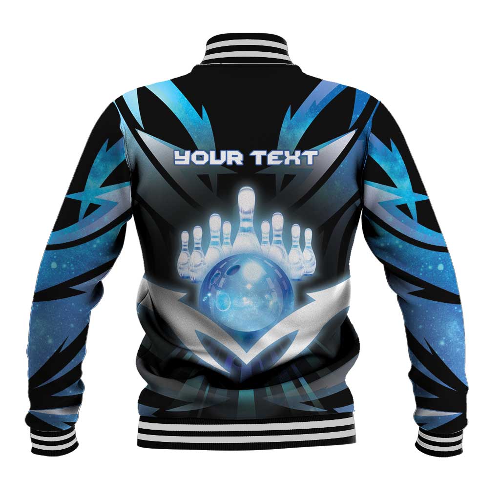 Personalized Bowling Baseball Jacket Cosmic Strike