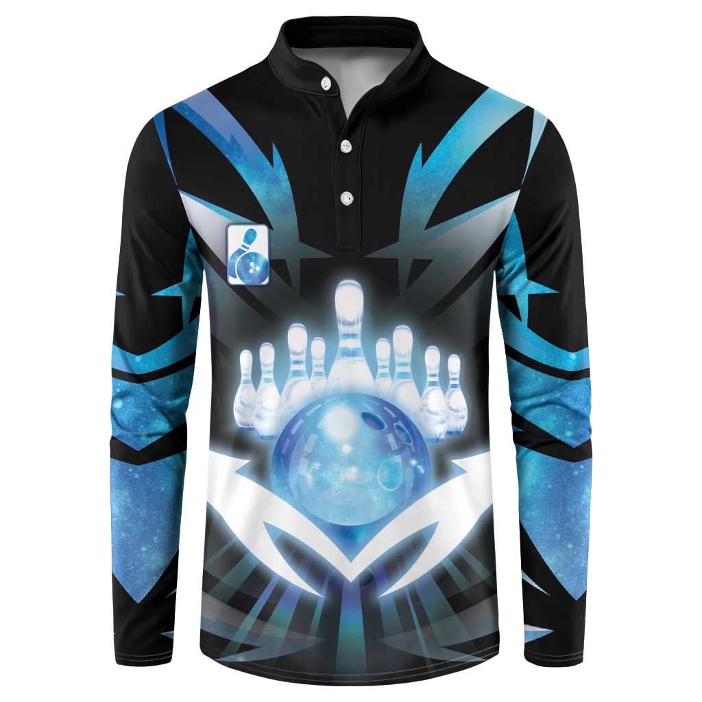 Personalized Bowling Button Sweatshirt Cosmic Strike