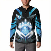 Personalized Bowling Button Sweatshirt Cosmic Strike
