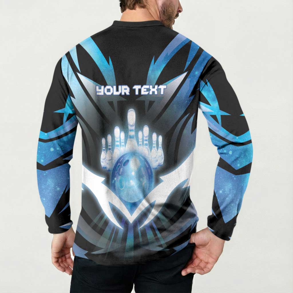 Personalized Bowling Button Sweatshirt Cosmic Strike