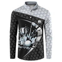 Personalized Golf Button Sweatshirt The Honeycomb Golfe