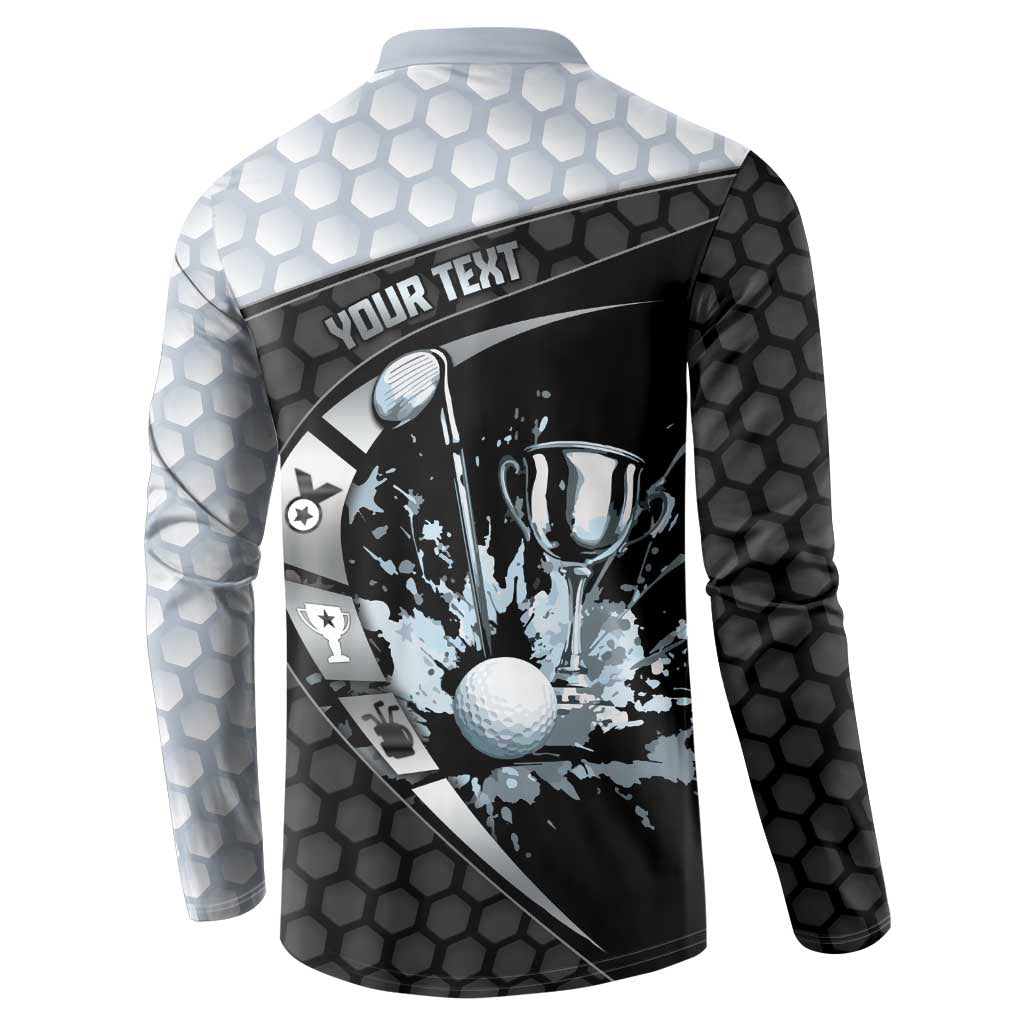Personalized Golf Button Sweatshirt The Honeycomb Golfe