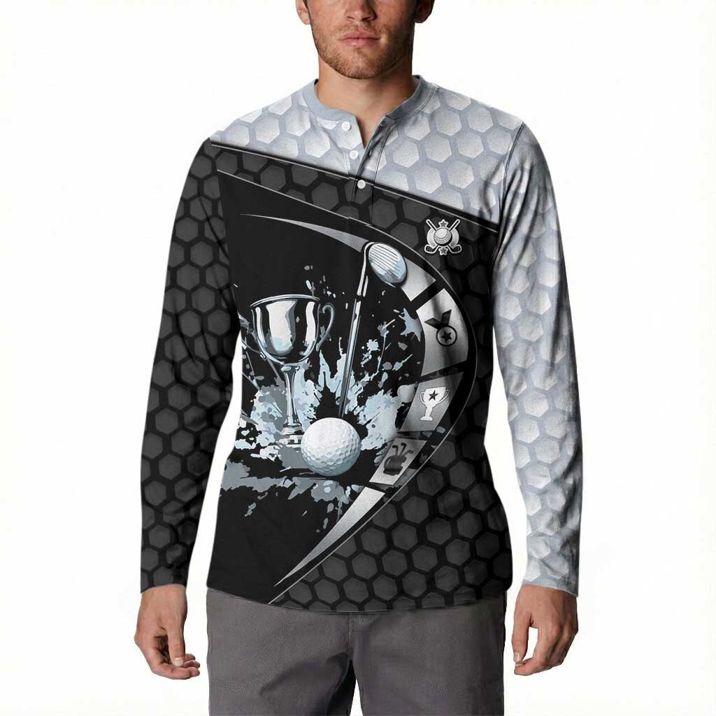 Personalized Golf Button Sweatshirt The Honeycomb Golfe