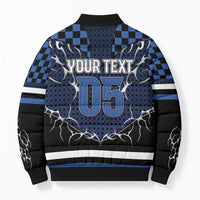 Custom Hockey Bomber Puffer Jacket Tribal Strike