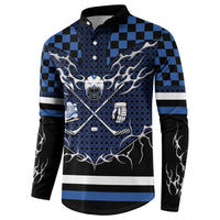 Custom Hockey Button Sweatshirt Tribal Strike