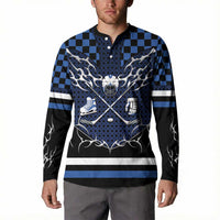 Custom Hockey Button Sweatshirt Tribal Strike