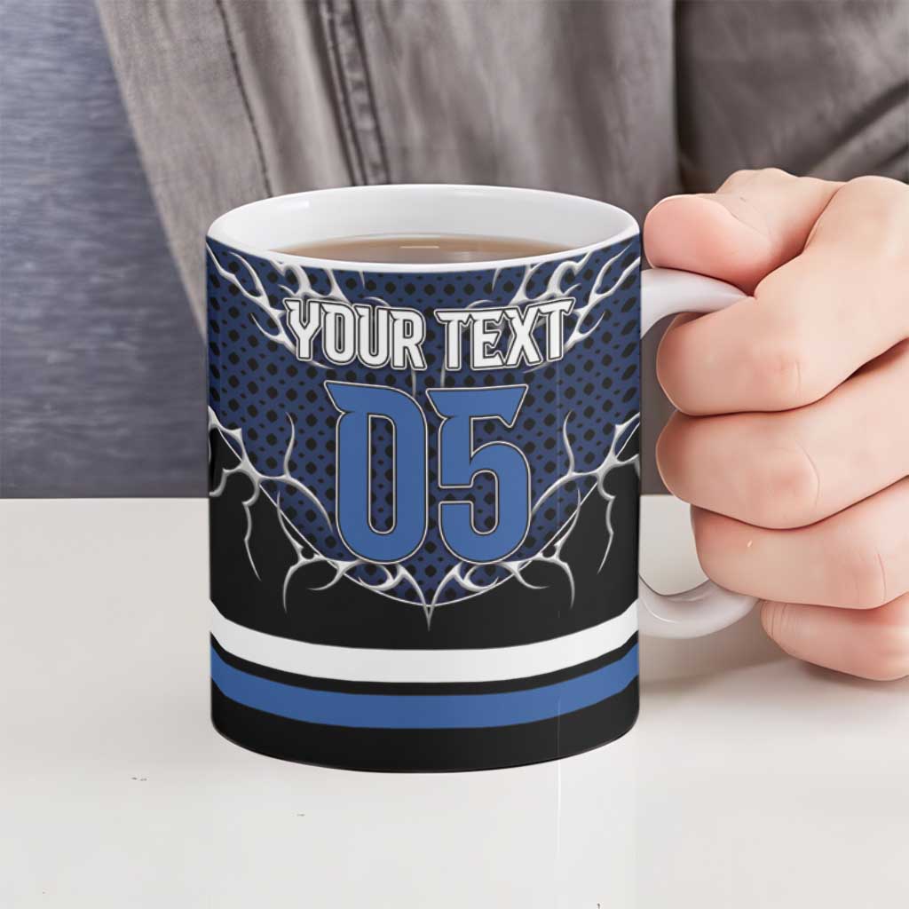 Custom Hockey Ceramic Mug Tribal Strike