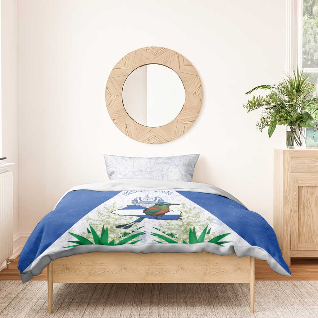 El Salvador Bedding Set Torogoz Bird Map