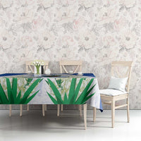 El Salvador Tablecloth Torogoz Bird Map