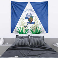 El Salvador Tapestry Torogoz Bird Map