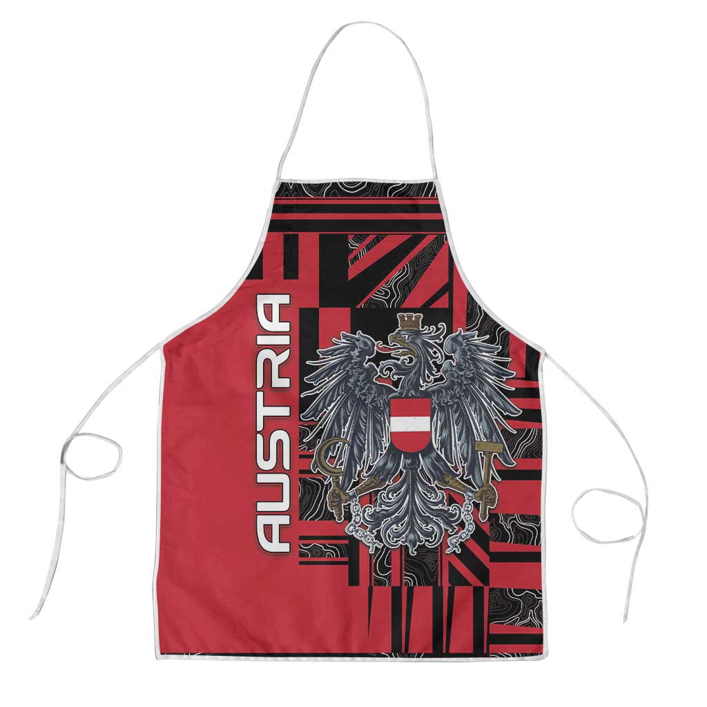 Austria Apron Black Eagle Badge With Patterns - Wonder Print Shop
