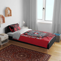 Austria Bedding Set Black Eagle Badge With Patterns - Wonder Print Shop