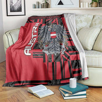 Austria Blanket Black Eagle Badge With Patterns - Wonder Print Shop