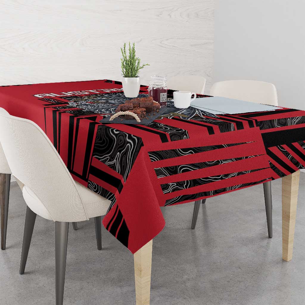 Austria Tablecloth Black Eagle Badge With Patterns - Wonder Print Shop
